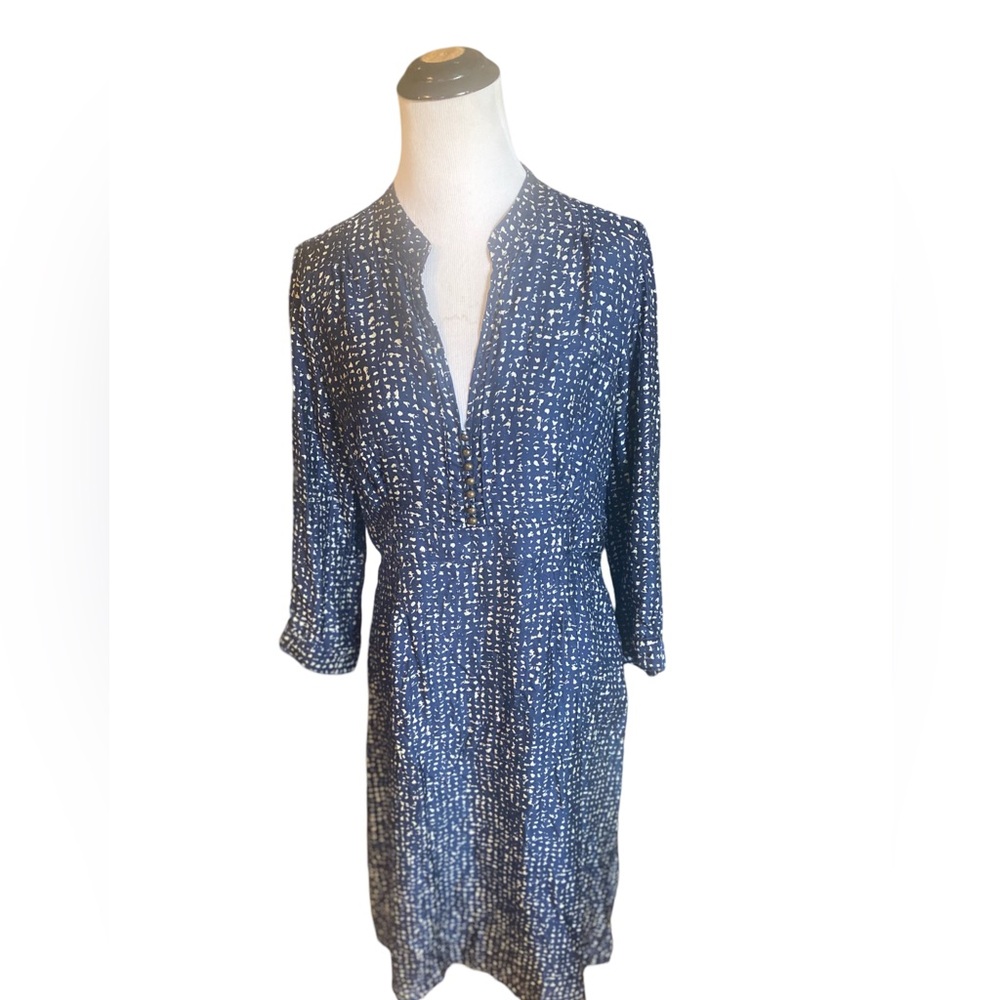 J Crew Long Sleeve Printed Dress — Size 10